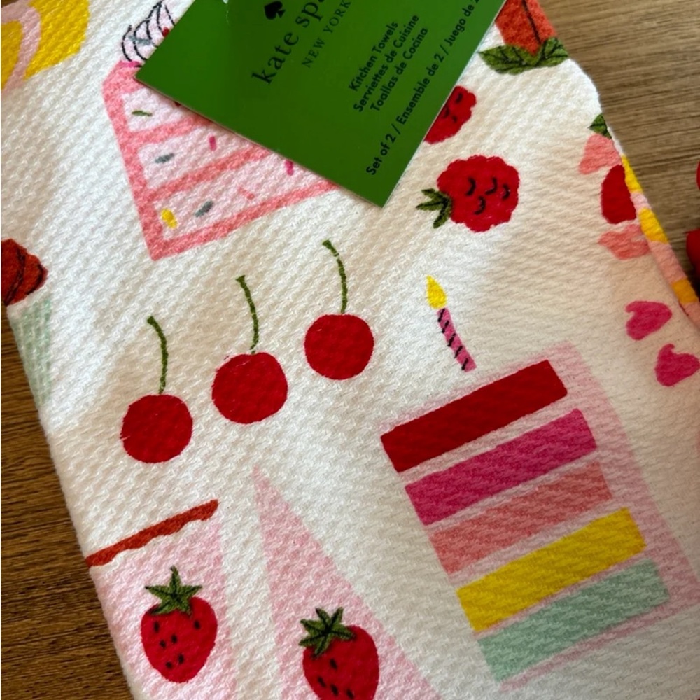 Kate Spade cherry kitchen bundle - Picture 2 of 3